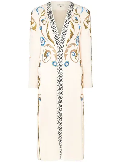 Temperley London Alessia Kimono In Neutrals