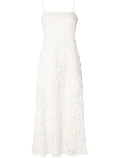 Temperley London Guinevere Midi Dress In White