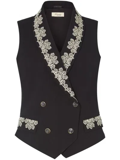 Temperley London Lottie Waistcoat In Black