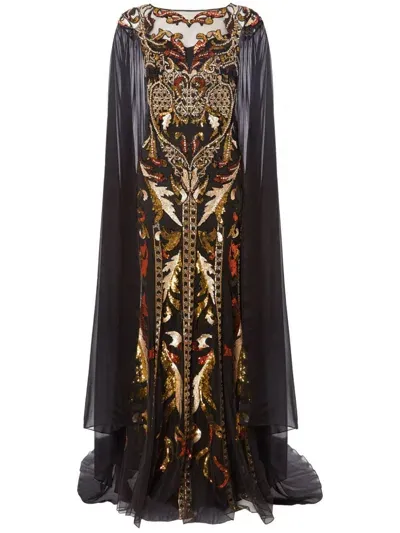 Temperley London Novella Gown In Black