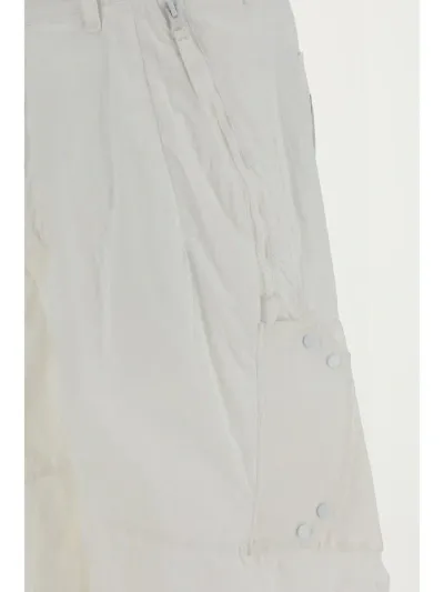 Ten C Bermuda Shorts In Bianco Neve