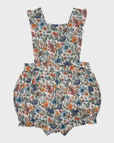 Tessa James Kids' Baby Girl's Birdie Floral Bubble Pinafore In Multi Floral