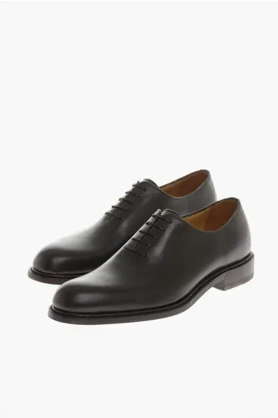 Testoni Leather Bologna Oxford Shoes In Black