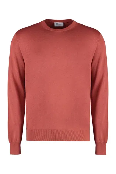 The (alphabet) The (knit) - Silk And Cotton Blend Sweater In Orange