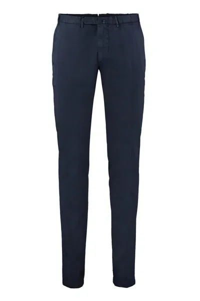 The (alphabet) The (pants) - Cotton Chino Trousers In Blue