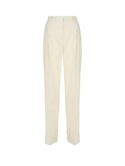 The Andamane Nathalie Trousers In Linen Blend In Yellow