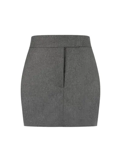 The Andamane Sharon Mini Skirt In Grey Melange