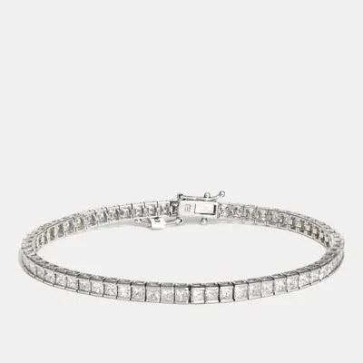 Pre-owned The Diamond Edit 18k White Gold Bracelet