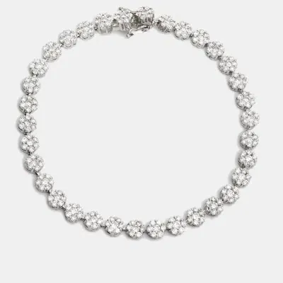 Pre-owned The Diamond Edit 18k White Gold Bracelet