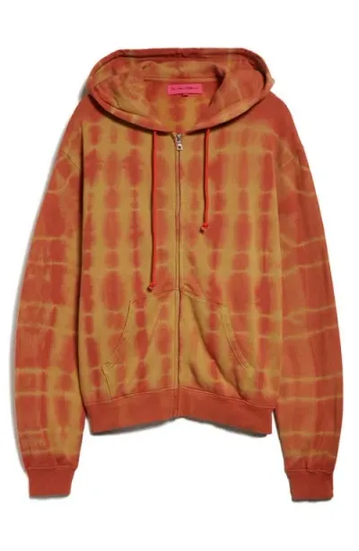 The Elder Statesman Daily Zuzu Cotton And Cashmere Zip-up Hoodie In Multicoloured