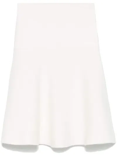 The Frankie Shop Agathe Knitted Top In White