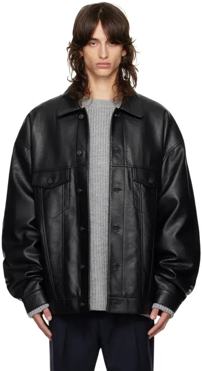 The Frankie Shop Black Conan Faux-leather Jacket