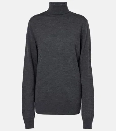 The Frankie Shop Eve Wool Sweater In Grey