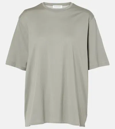 The Frankie Shop Harper Cotton Jersey T-shirt In Light Khaki