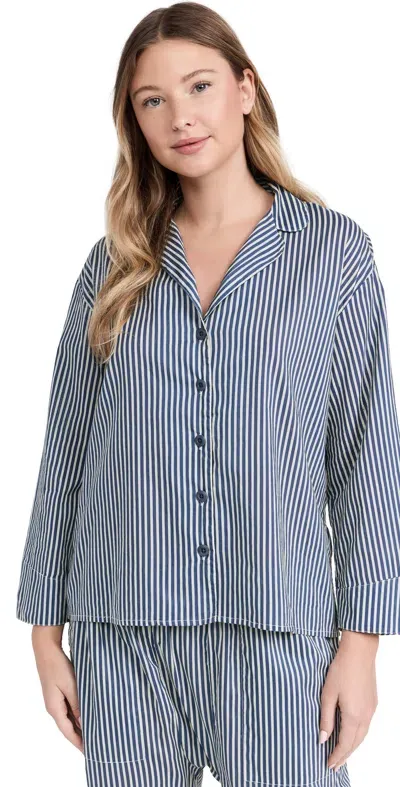 The Great The Pajama Shirt Horizon Stripe