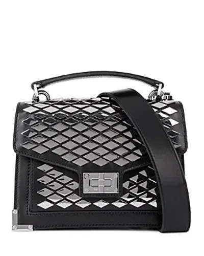 The Kooples Emily Studded Leather Satchel In Black