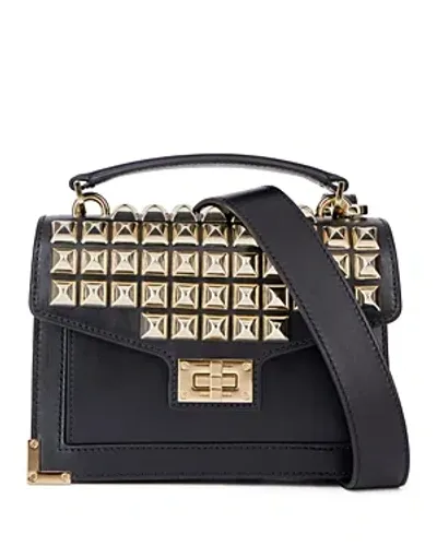 The Kooples Emily Studded Leather Satchel In Black