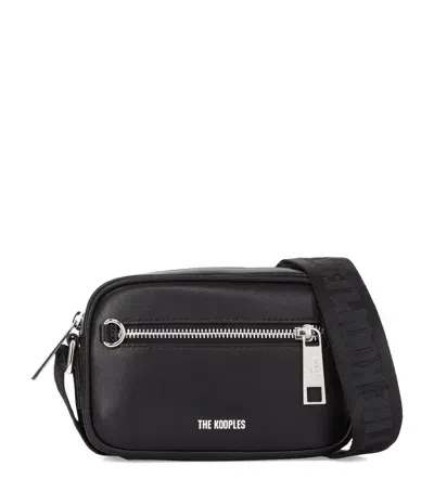 The Kooples Leather Messenger Bag In Black