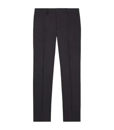 The Kooples Wool Suit Trousers In Grey