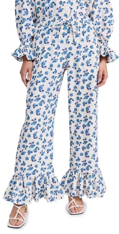 The Lulo Project Teresa Pants Denim Flowers