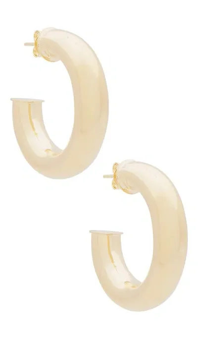 The M Jewelers Ny The Madison Hoops In Metallic Gold