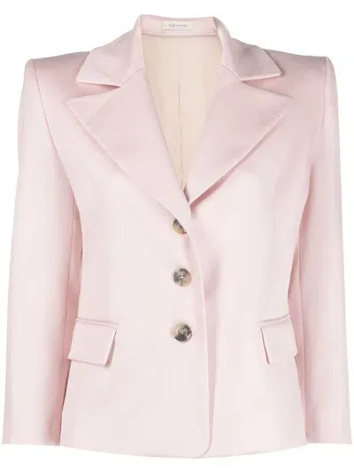 The Mannei Arda Single-breasted Cotton Blazer In Rosa