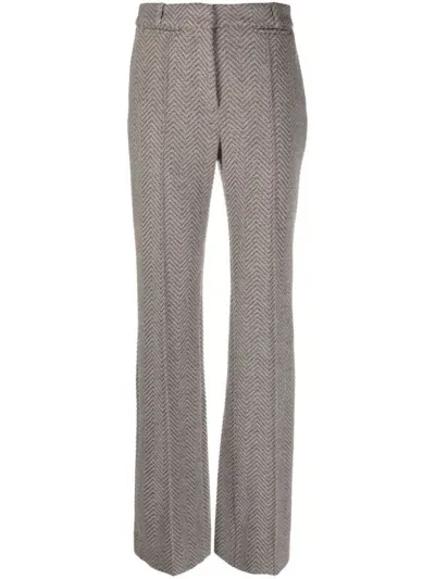 The Mannei Pressed-crease Straight-leg Trousers In Grey