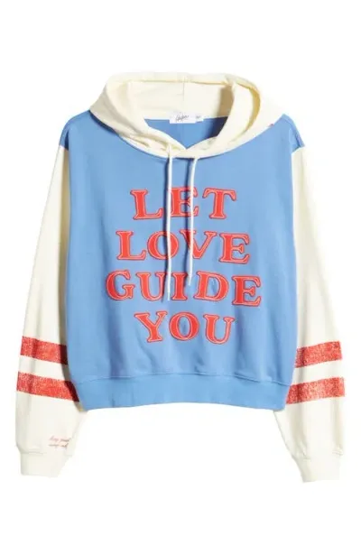 The Mayfair Group Let Love Guide You Hoodie In 블루