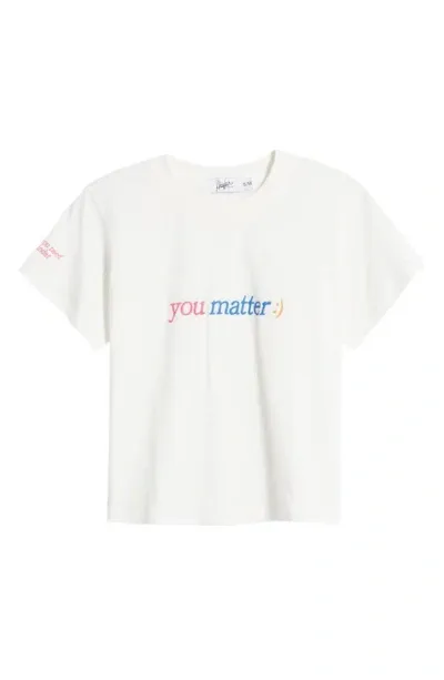 The Mayfair Group You Matter T-shirt In Cream