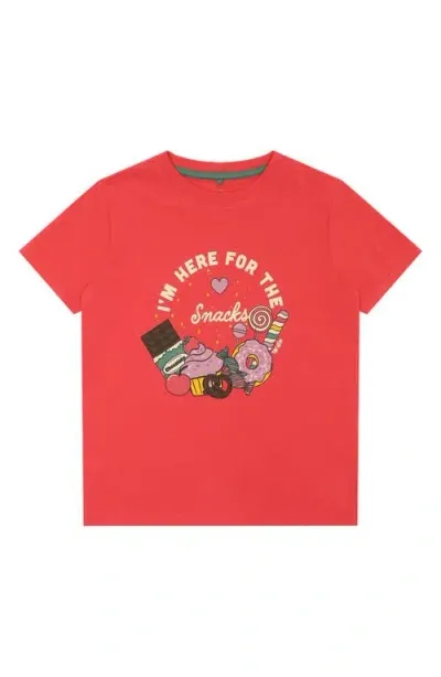 The New Kids' Louisa Cotton Graphic T-shirt In Chrysanthemum