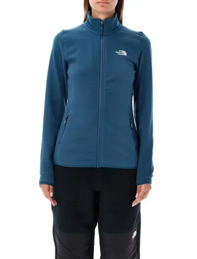 The North Face 100 Glacier Full-zip Fleece In Petroleum Blue