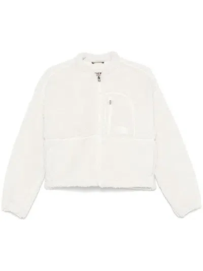 The North Face Extreme Pile 2 Fz Jacket In White