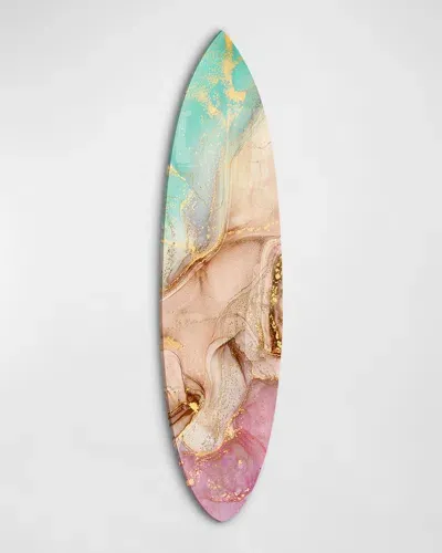 The Oliver Gal Artist Co. Decorative Surfboard Art In Pink