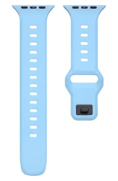 The Posh Tech Premium Silicone 42–49mm Apple Watch® Watchband In Light Blue