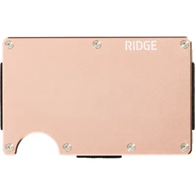 The Ridge Rfid-blocking Aluminum Money Clip Wallet In Forged Carbon