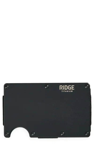 The Ridge Ridge Wallet In Matte Black