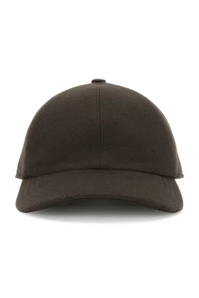 The Row Caspian Hat In Pewter Green