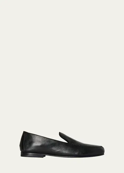 The Row Adam Loafers In Black