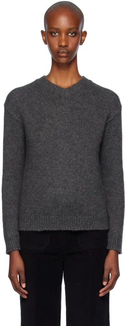 The Row Gray Harini Sweater In Smoke Grey