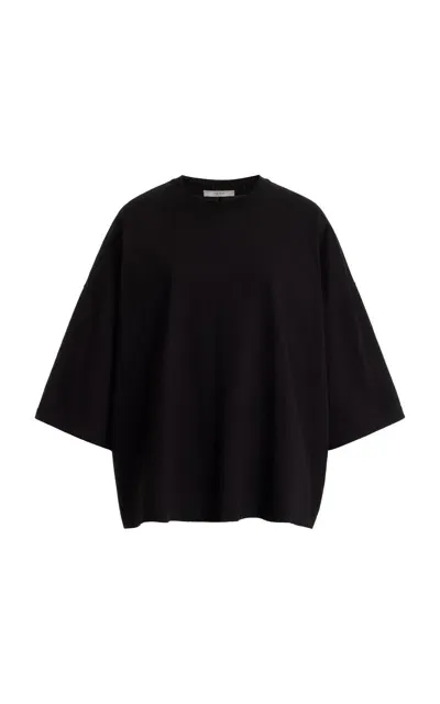 The Row Issi Oversized Cotton T-shirt In Black