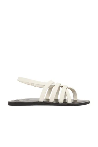 The Row Line Sandal In Greige & Black