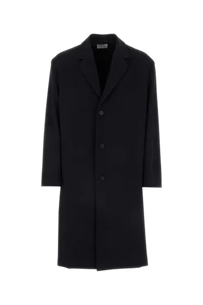 The Row Navy Blue Wool Argo Coat In 27344751 - Black