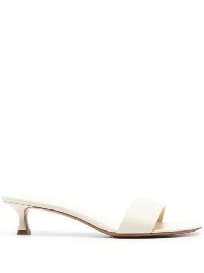 The Row Neutral Combo 40 Kitten-heel Mules In Neutrals