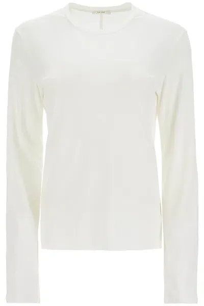 The Row Sherman Long Sleeve T-shirt In White