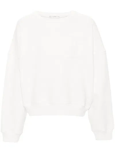 The Row Troy Jersey Sweatshirt In Weiss