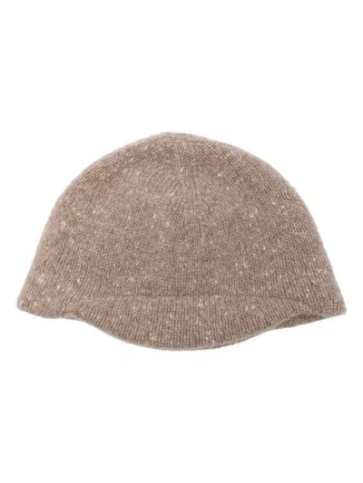 The Row Zeno Beanie In Brown