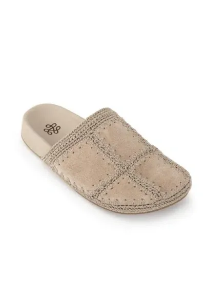 The Sak Bolinas Clog In Sand Suede Patch