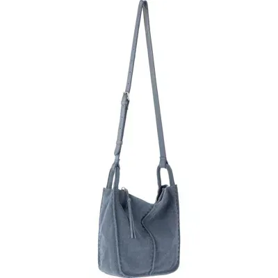 The Sak Los Feliz Leather Crossbody Bag In Maritime Suede