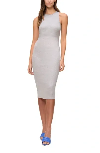 The Standard Stitch The Racerback Midi Dress In Heather Grey