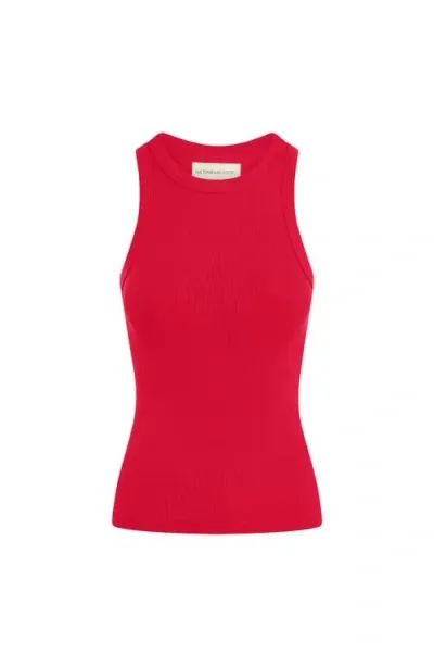 The Standard Stitch The Rib Tank In Red